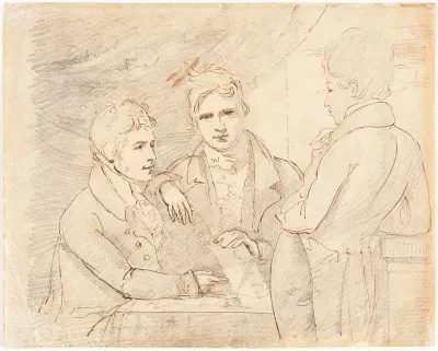 Young Gentlemen in Conversation