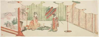 Young girl dancing at nobleman's mansion