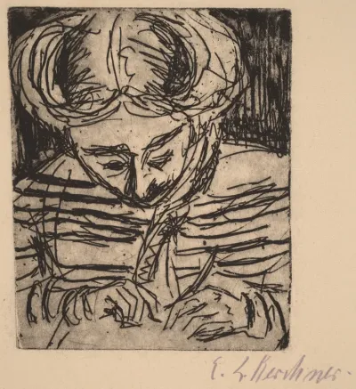 Young Girl Drawing