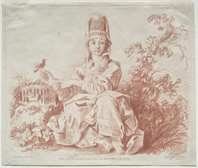 Young Girl Holding a Bird