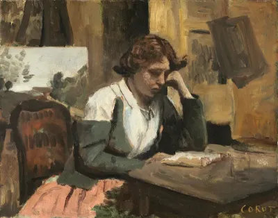 Young Girl Reading