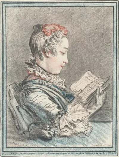 Young Girl Reading "Héloise and Abélard"