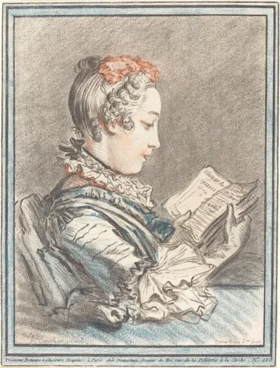 Young Girl Reading "Héloise and Abélard"