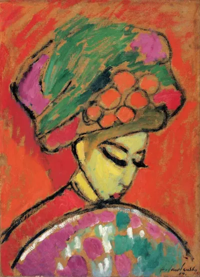 Young Girl with a Flowered Hat