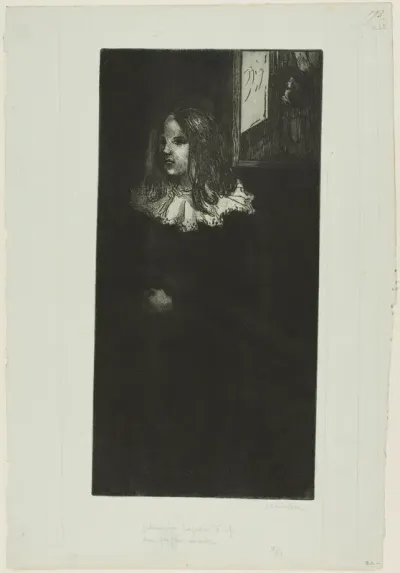 Young Girl with a White Collar