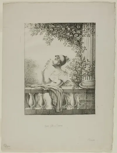 Young Girl with Bird