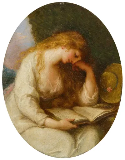 Young lady reading