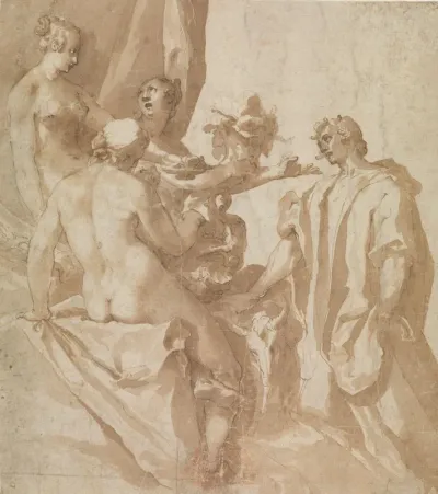 Young Man about to sacrifice to Flora