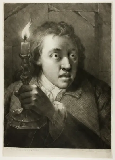 Young Man with a Candle, from Life-Sized Heads