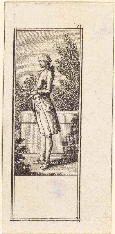 Young Man with Hat under Arm