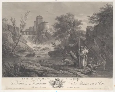 Young Neapolitan Woman Fishing