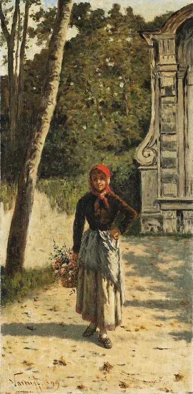 Young peasant woman