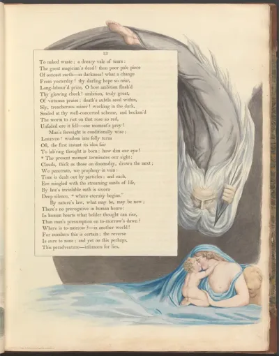 Young's Night Thoughts, Page 13, "The present moment terminates our sight"