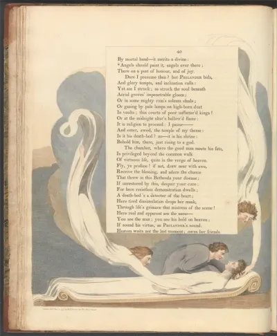 Young's Night Thoughts, Page 40, "Angels should paint it, angels ever there"