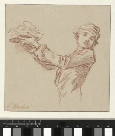 Young Servant Holding a Dish