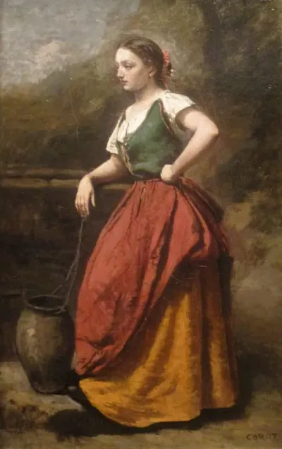 Young Woman at the Fountain