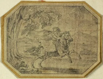 Young Woman on Galloping Horse