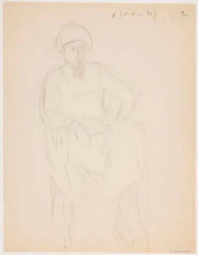 Young Woman Seated