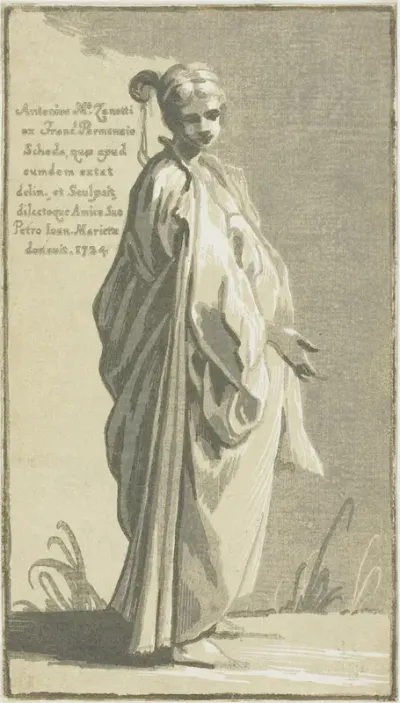 Young Woman Standing, Turned to the Right