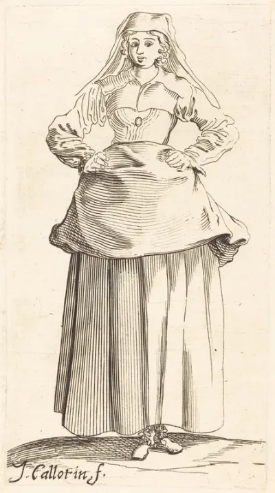 Young Woman with Hands on Hips, Front View