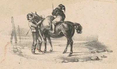 Youths and a Horse