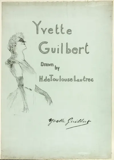Yvette Guilbert on Stage, from Yvette Guilbert