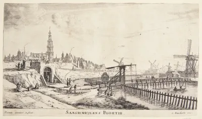 Zaagmolen-porten i Amsterdam