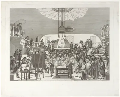 Zaal der Natuurkunde in Felix Meritis, 1789