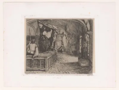 Zaal van museum Het Steen in Antwerpen