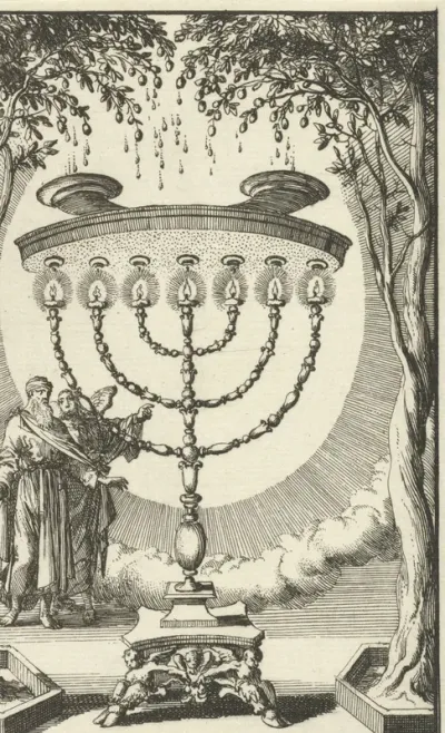 Zacharias aanschouwt de menora