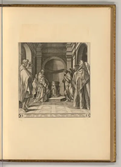 Zacharias im Tempel