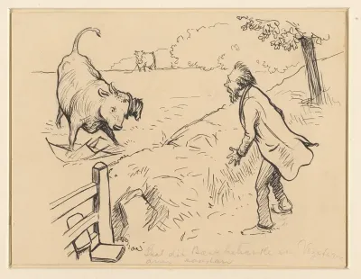 Zal dat beest een vegetariër zoo behandelen