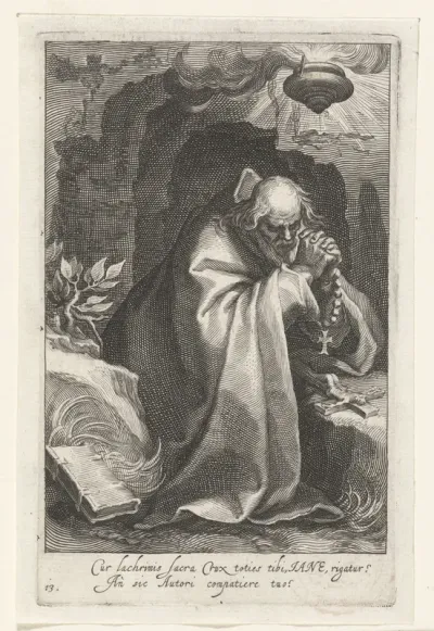 Zalige Januarius van Valtellina als kluizenaar