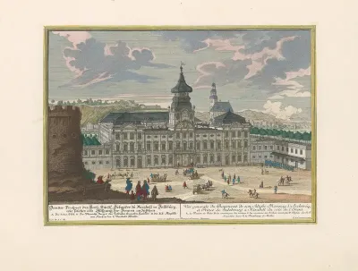 Zámok Mirabell v Salzburgu - východná strana