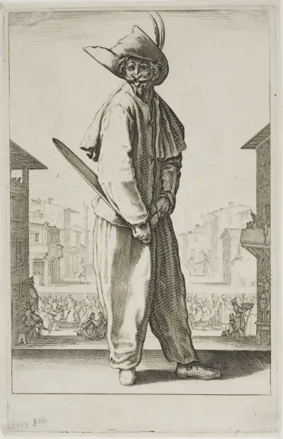 Zanni, from Three Italian Comedians