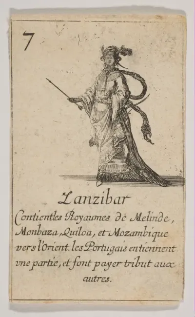 Zanzibar, from "Jeu de la Géographie"