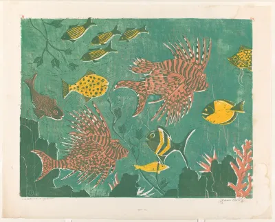Zeeduivels in aquarium