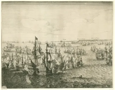 Zeeslag bij Duins (linkerplaat), 1639