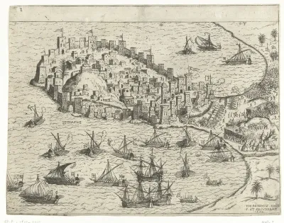 Zeeslag bij een Ottomaans schiereiland