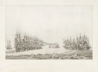 Zeeslag bij Kamperduin (aanvang), 1797