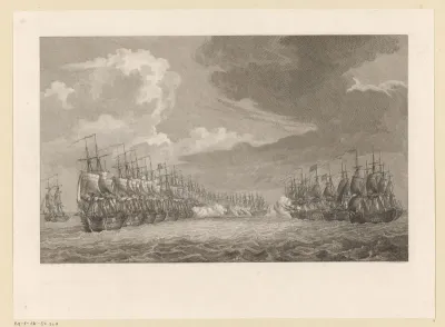 Zeeslag bij Kamperduin (aanvang), 1797