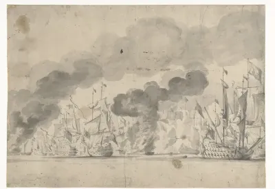 Zeeslag bij Lowestoft op 13 juni 1665