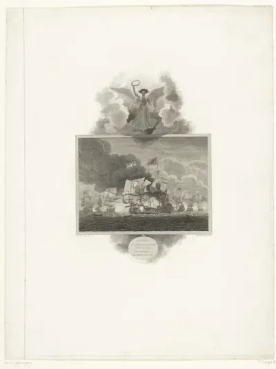 Zeeslag bij Nieuwpoort tussen de Staatse vloot onder Tromp en de Engelse vloot onder Monck, 1653