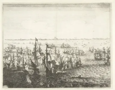 Zeeslag bij Terheide (linkerblad), 1653