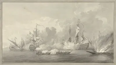Zeeslag, mogelijk bij Kijkduin op 21 augustus 1673