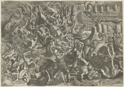 Zeeslag tussen de Trojanen en de Grieken