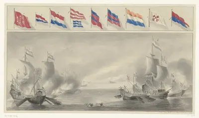 Zeeslag tussen Hollandse schepen en Spaanse galeien, 1602 of 1603