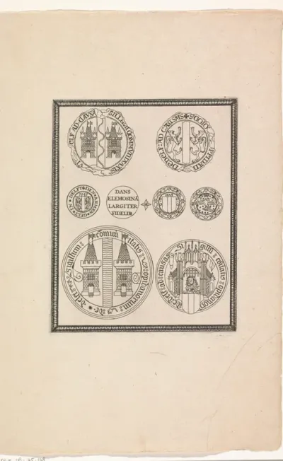 Zegels en armenpenningen van de stad Delft