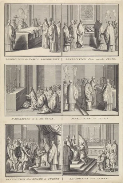 Zegenen van objecten en mensen in een rooms-katholieke kerk