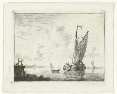 Zeilboot op binnenwater